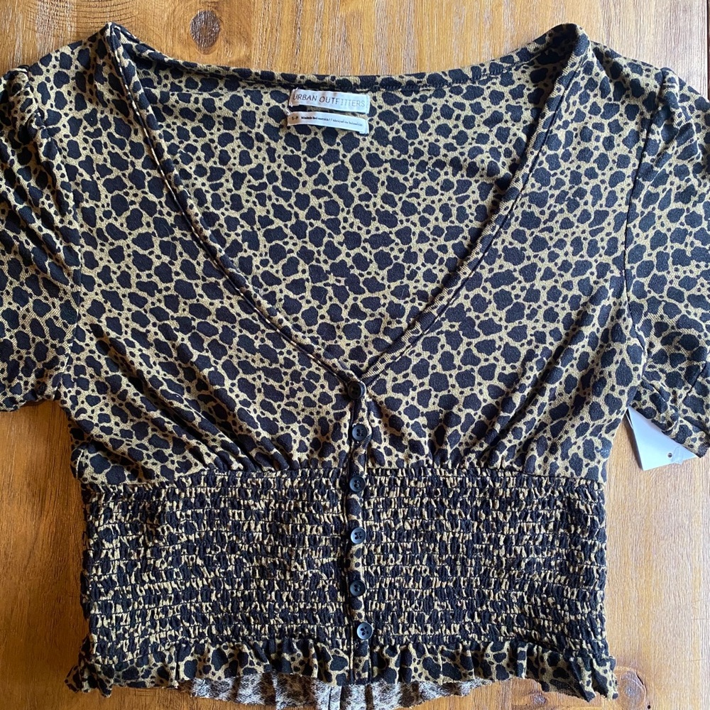 Urban outfitters animal print top